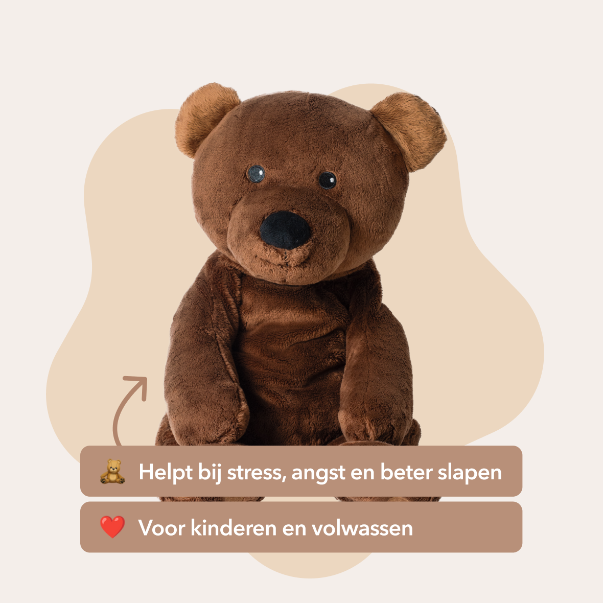 Verzwaringsknuffel beer